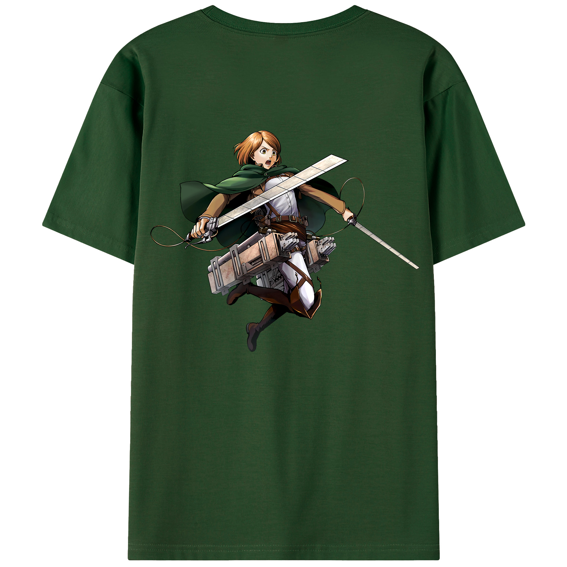 （画像用） 進撃の巨人 ペトラ·ラル Attack on Titan Petra Rall 綿100％半袖Tシャツ（背面プリント）